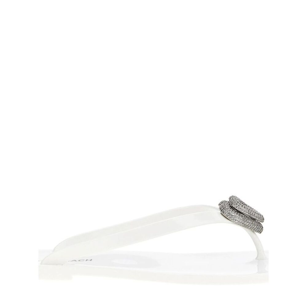 Mach & Mach White Flip-Flops & Slides Women